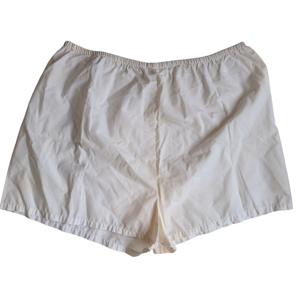 Coquette Womens White Pajama Shorts Elastic Waist Size L